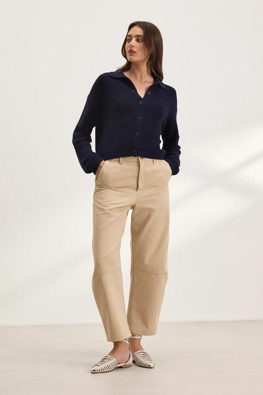 Taj Textured Cotton Sweater
