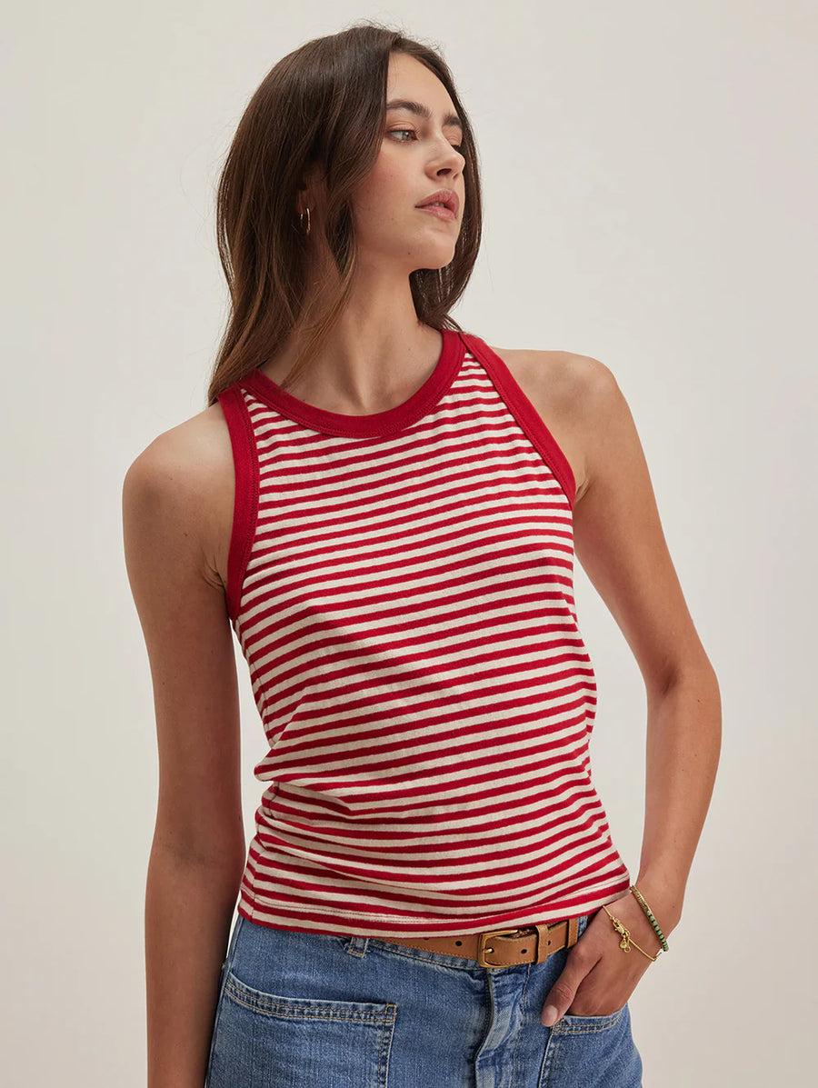 Lua Yarn Dye Jersey Stripe Tank