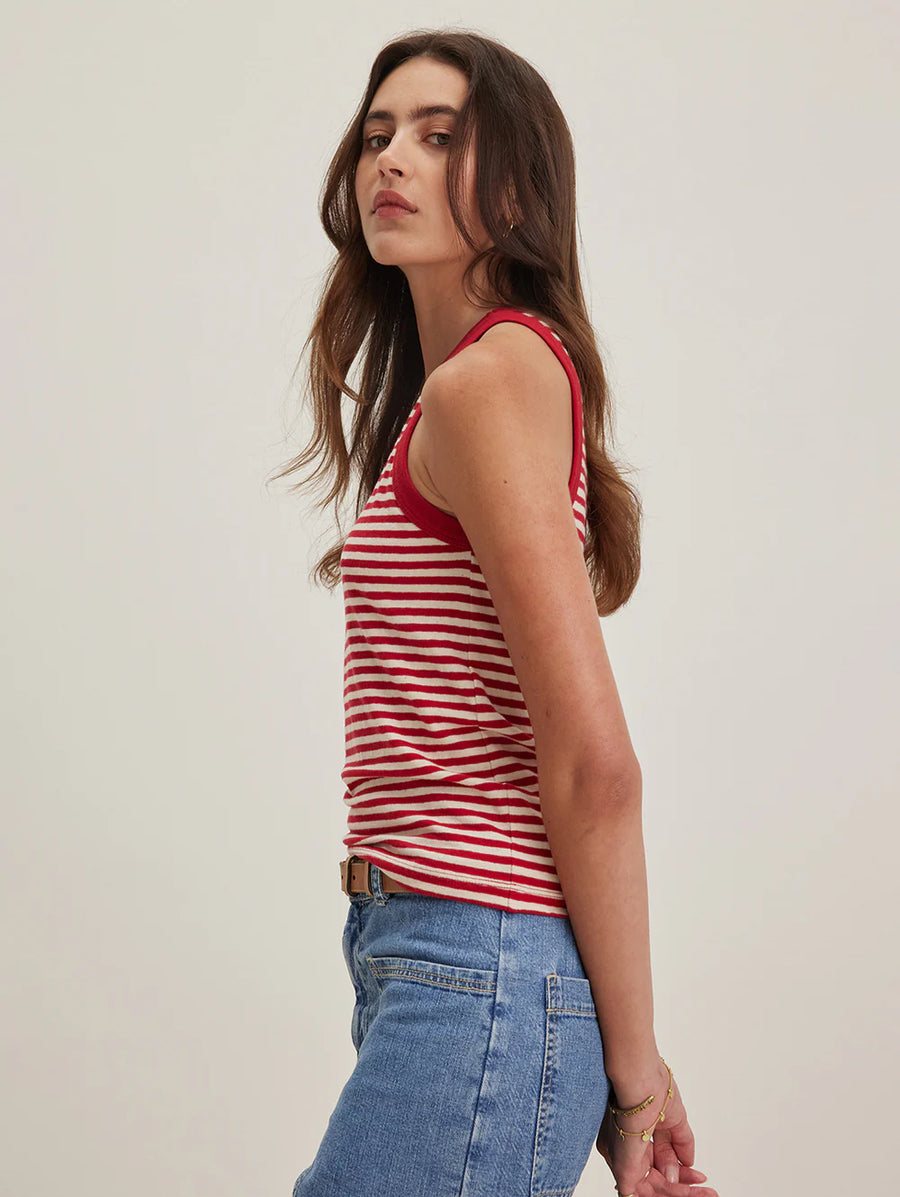 Lua Yarn Dye Jersey Stripe Tank