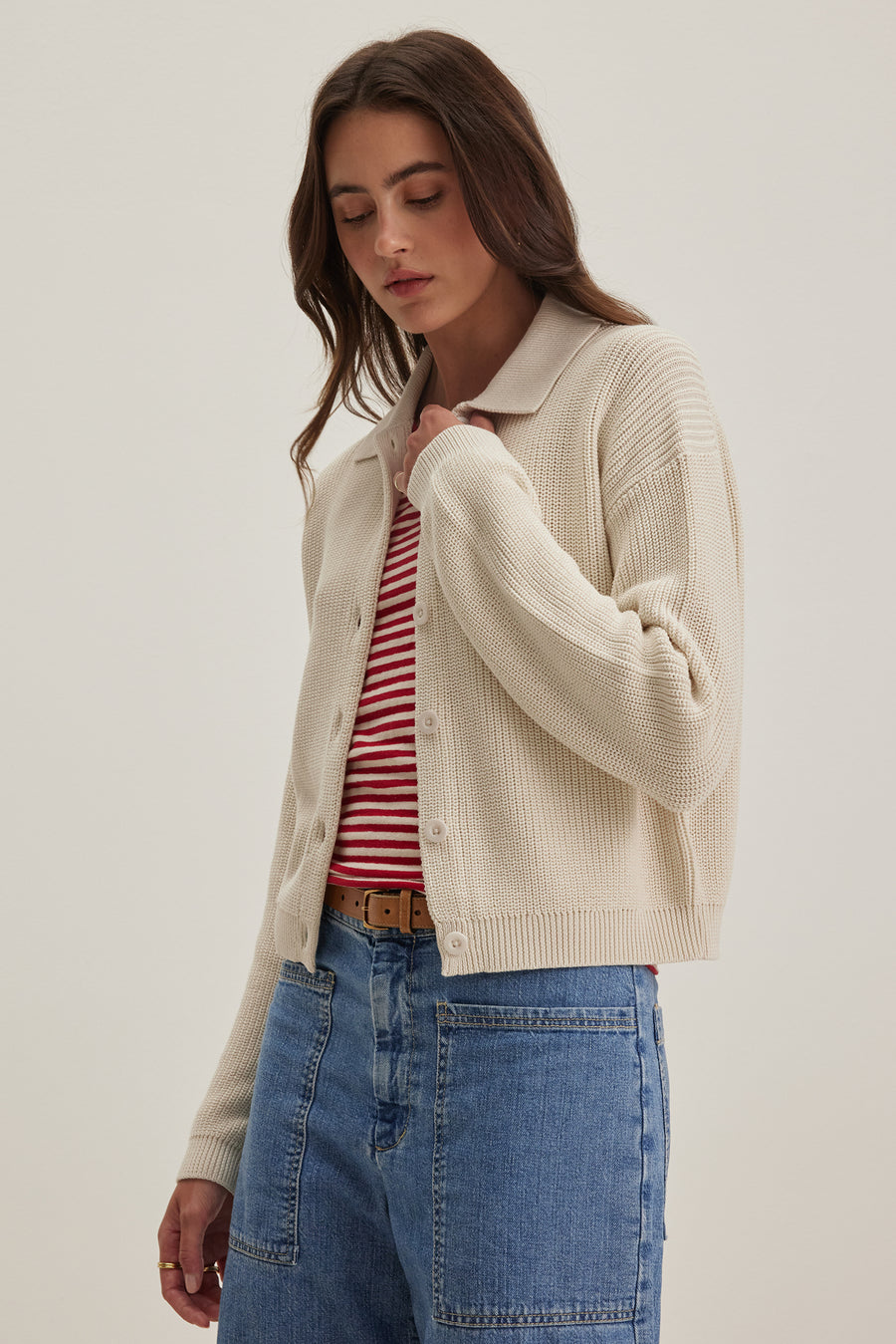 Taj Textured Cotton Sweater