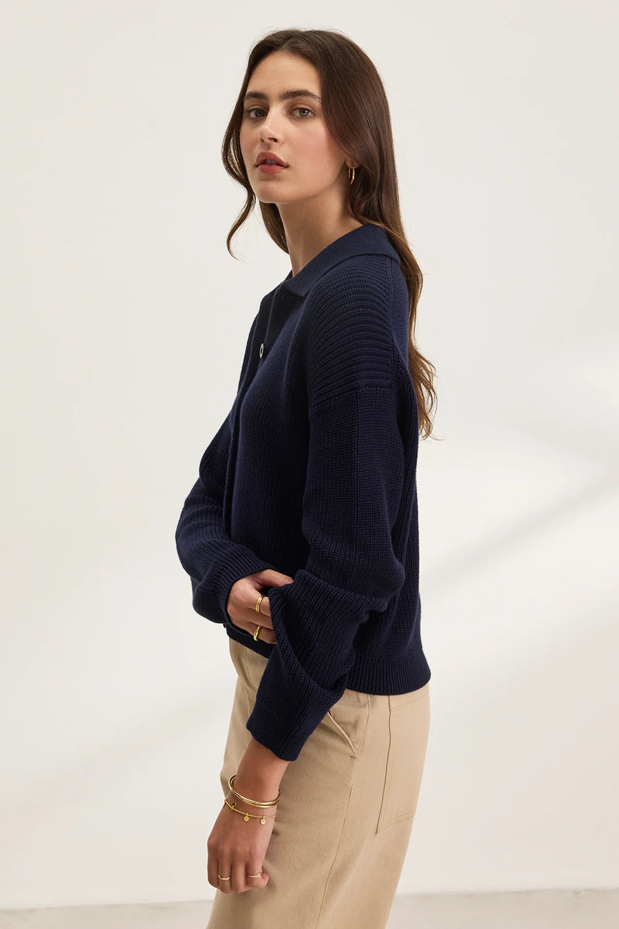 Taj Textured Cotton Sweater