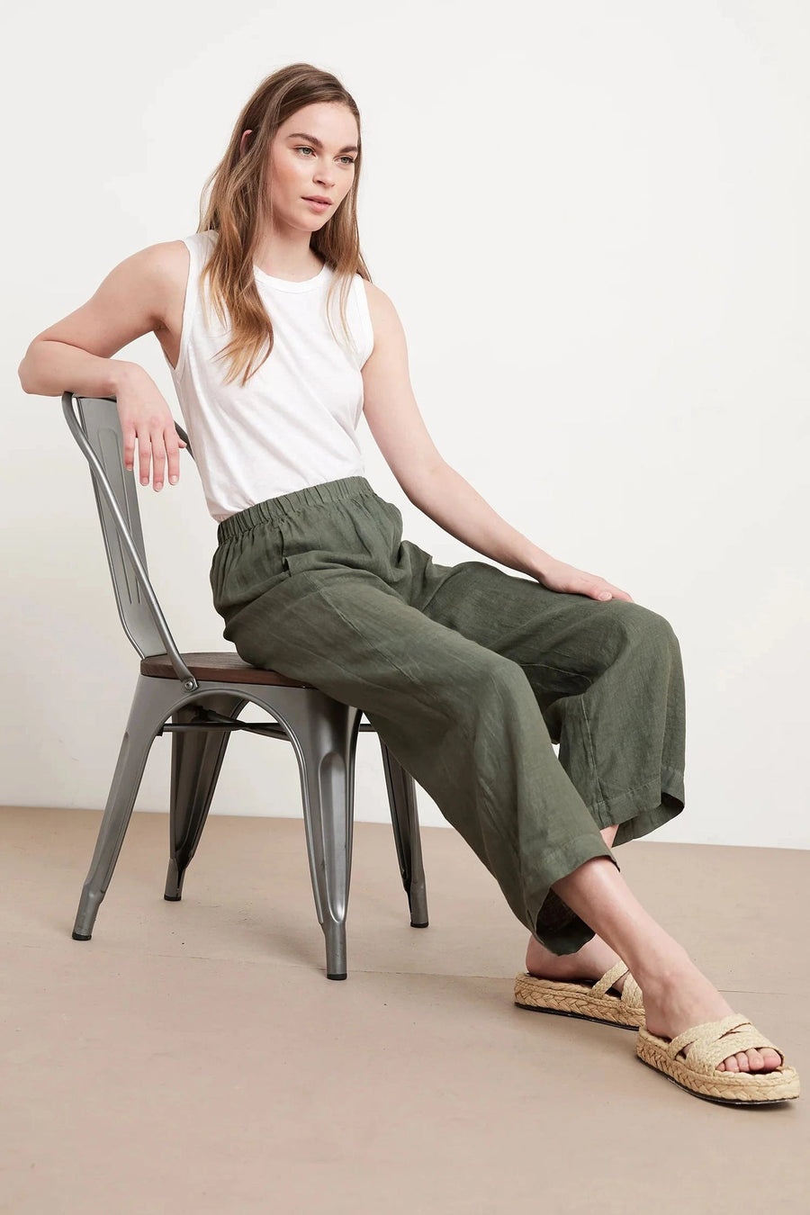 Lola Woven Linen Pant