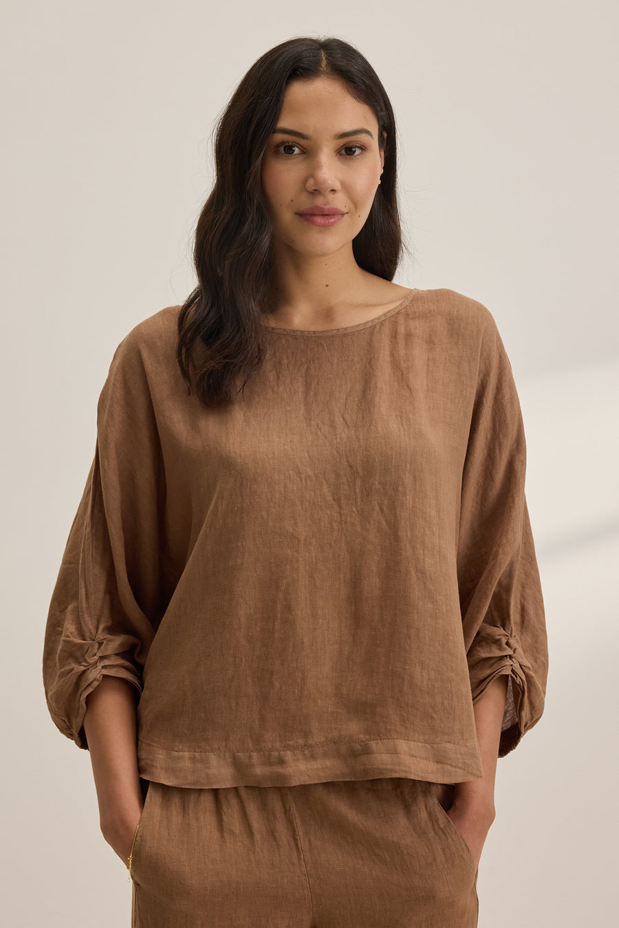 Cass Linen Top