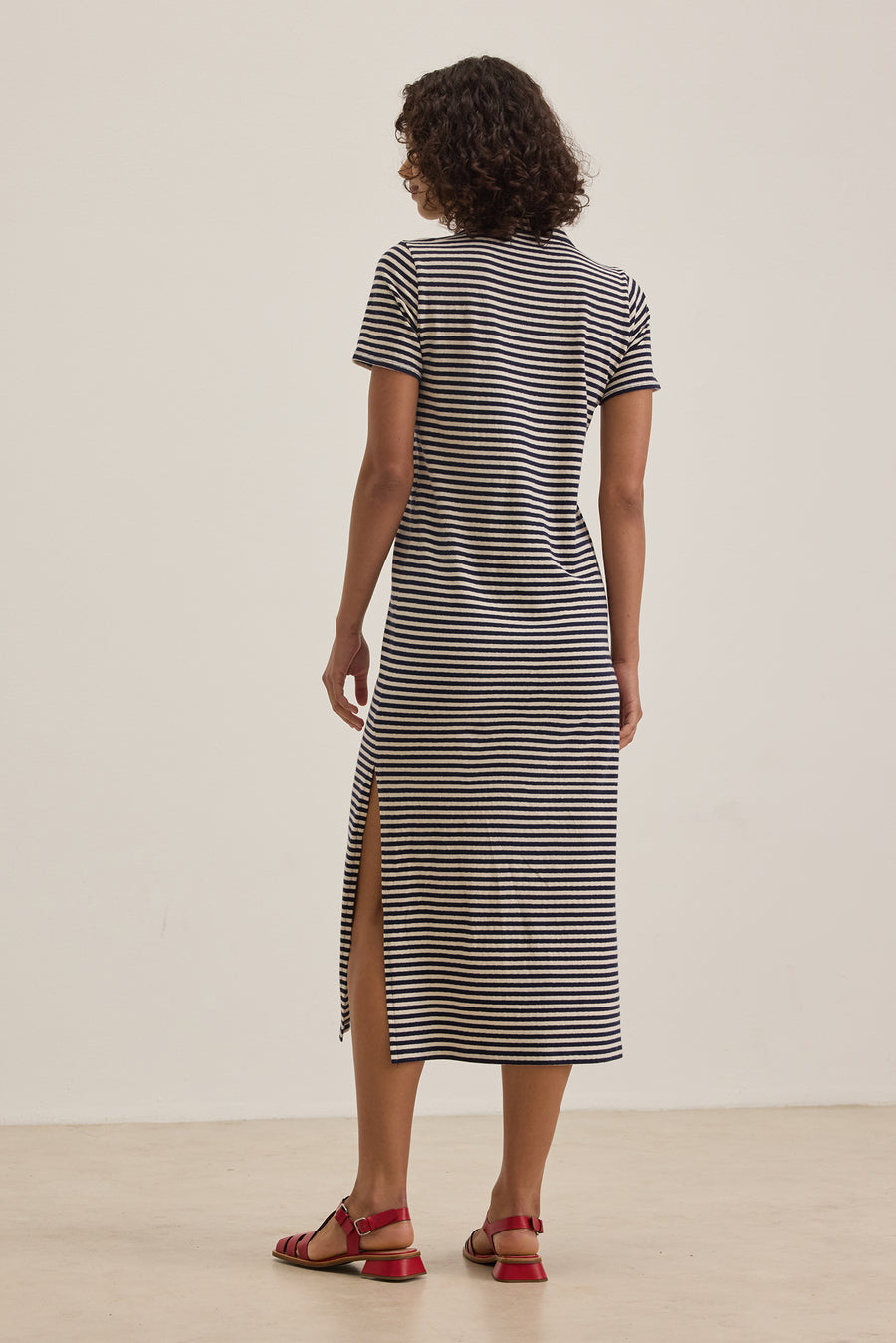 Khan Yarn Dye Jersey Stripe Dress