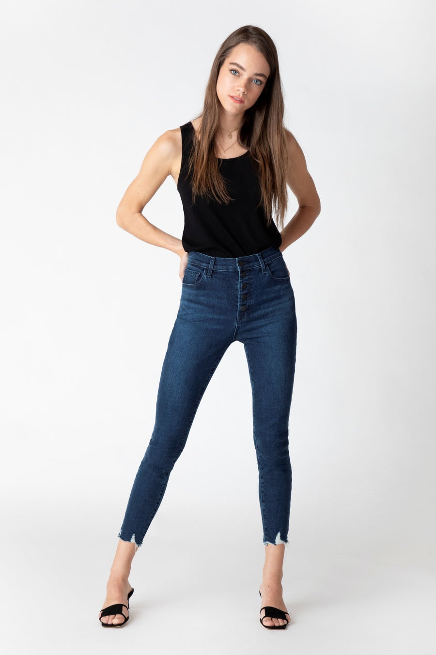 Lillie High Rise Crop Skinny - Main Image