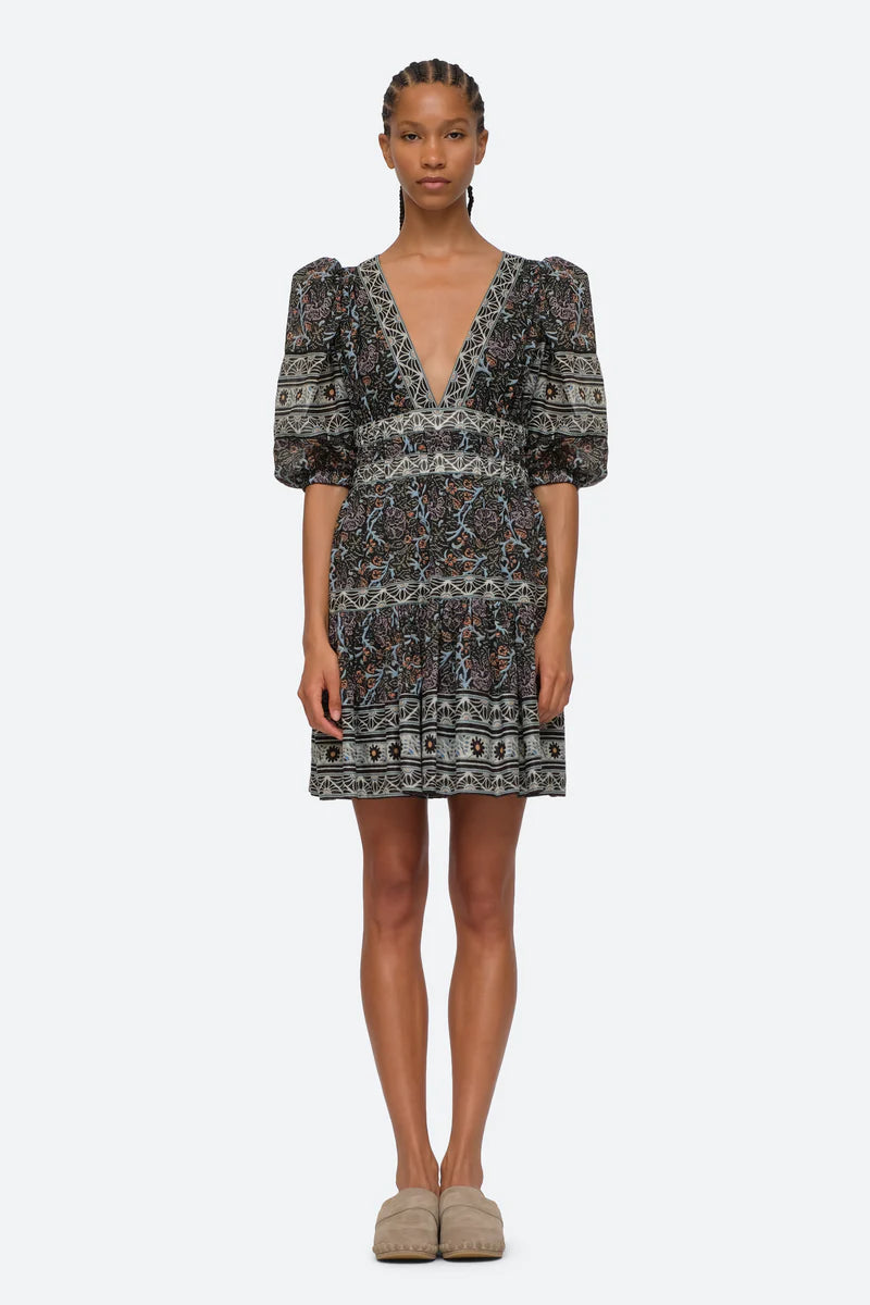 Marlee Print Puff Sleeve Dress