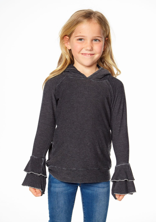 Cozy Tiered Ruffle Sleeve Pullover Chaser