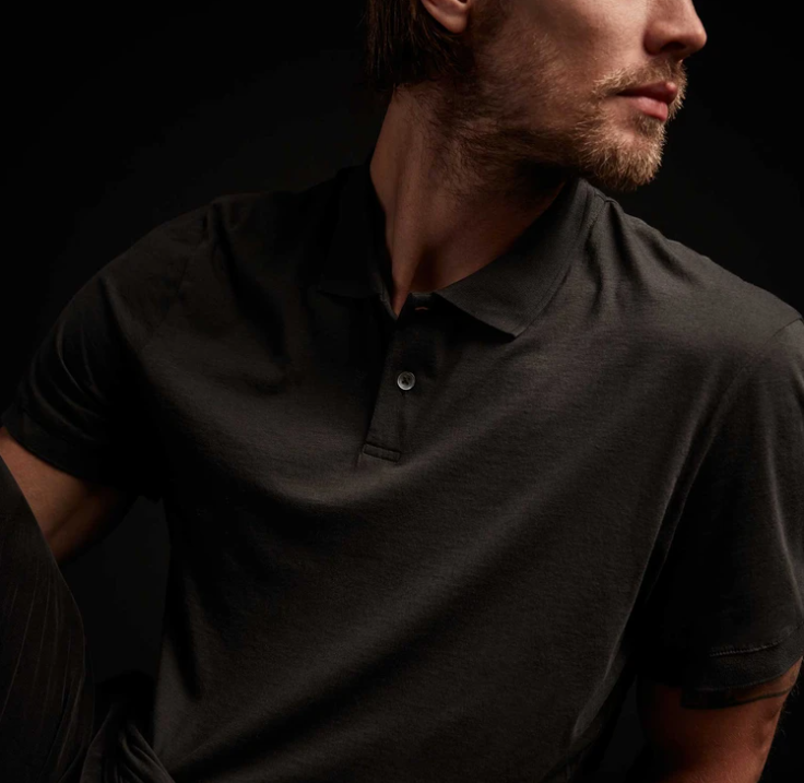 Men's Elevated Lotus Jersey Polo James Perse
